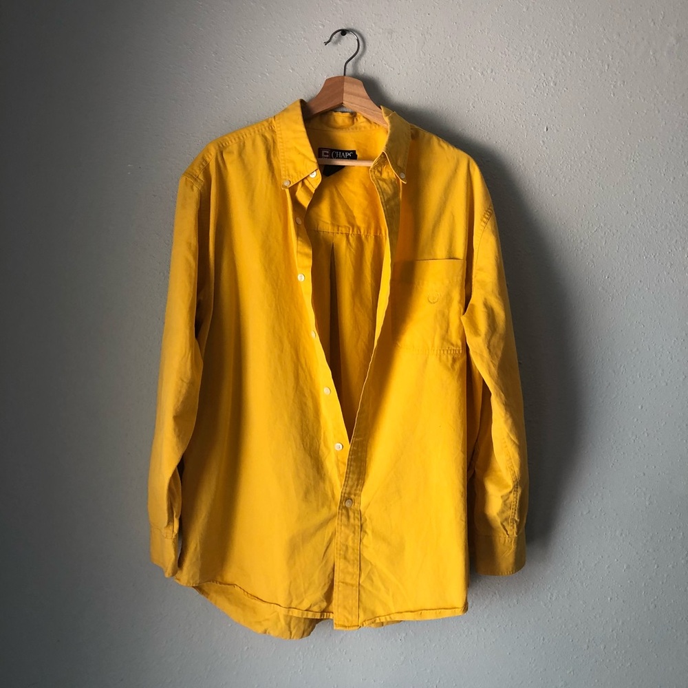 Chaps Ralph Lauren Yellow Button Up